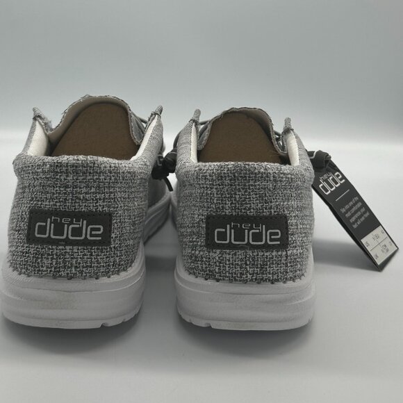 HEY DUDE WALLY FUNK MAGENETITE SIZE 9 US MEN'S LACE UP LOATERS COMFORTABLE - Picture 7 of 17